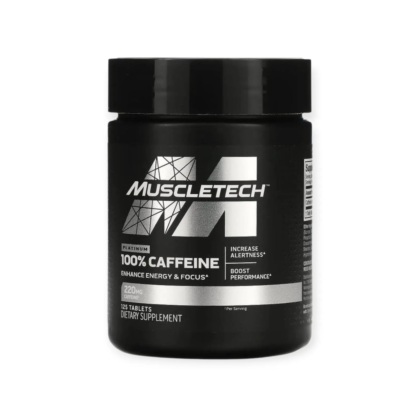 Muscletech Platinum 100% Caffeine – 125 Tablets