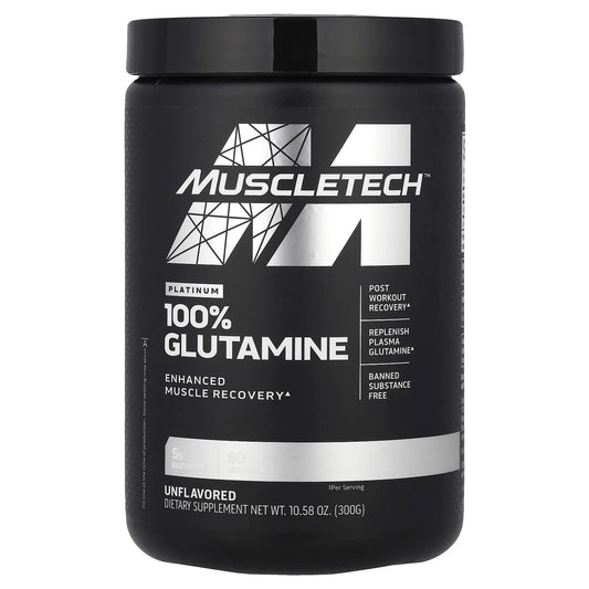Muscletech Platinum Glutamine 300 gm Unflavored