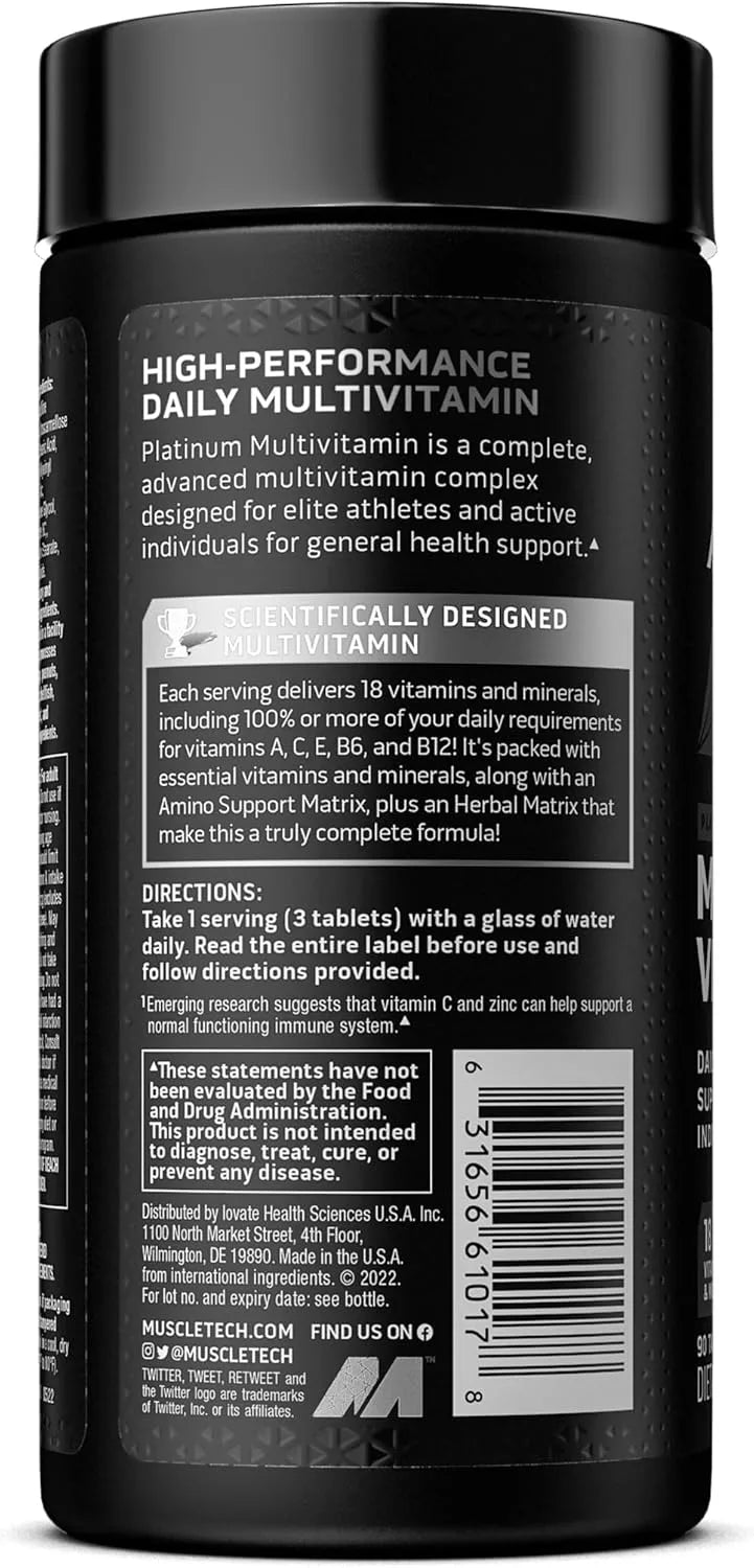 Muscletech Platinum Multivitamin – 90 Tablets