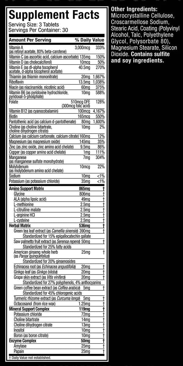 Muscletech Platinum Multivitamin – 90 Tablets