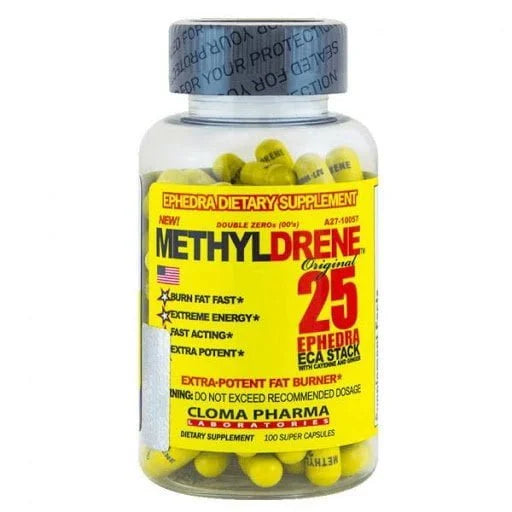 Cloma Pharma Methyldrene 25 – ECA Stack 100 Capsules